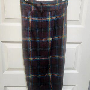 unique vintage plaid pencil skirt size 4